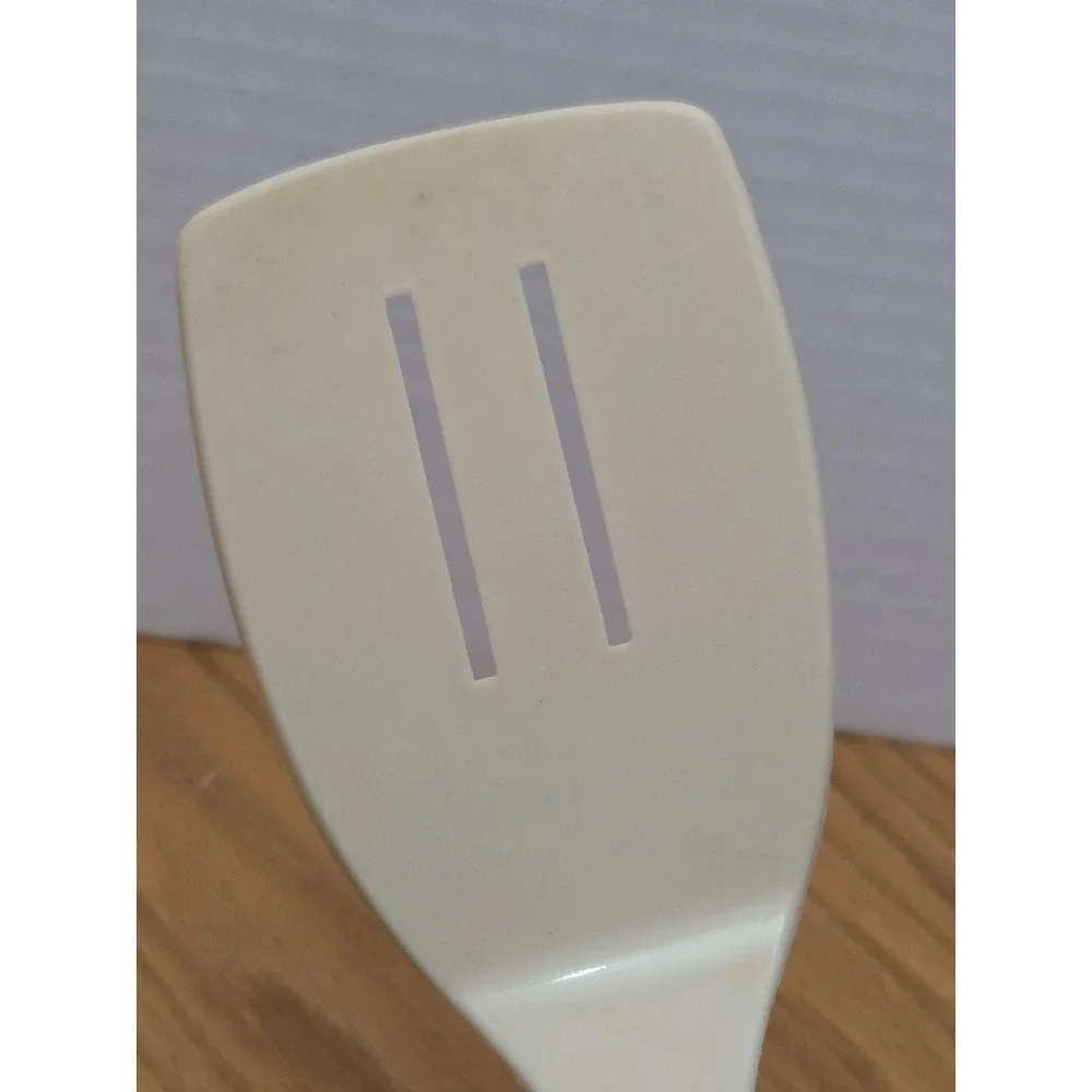 Lot Of 2 Spatulas Vintage Ensar Corp/Foley Nylon 2 Slotted Brown/Ivory USA